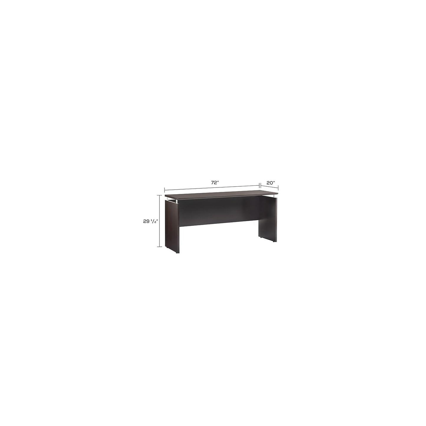 Safco Medina Credenza, 72", Mocha