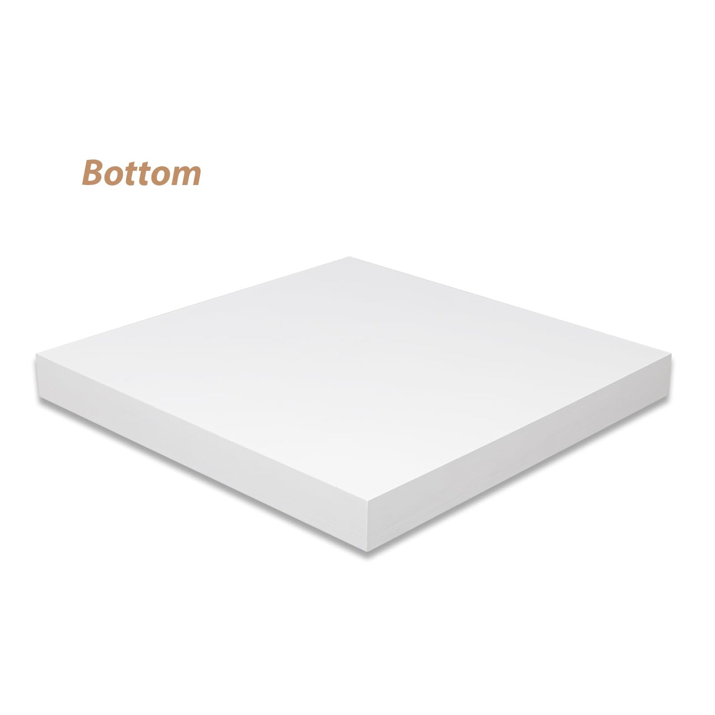 Ottoman Tray for Coffee Table Living Room Wood Serving Tray Large Wooden Square 20 Inches White