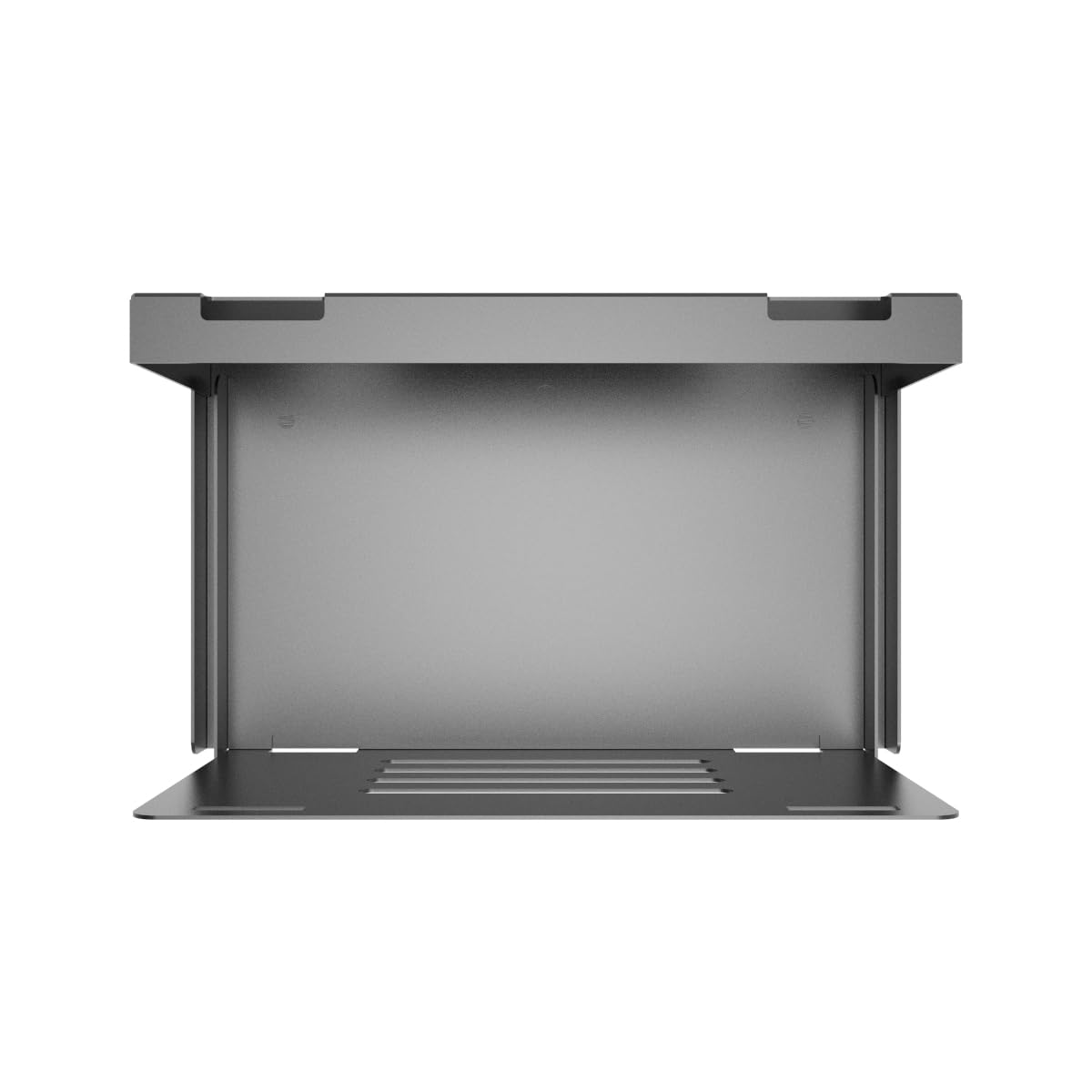 JINGCHENGMEI Wall Mount CPU Holder with Safety Straps- Metal Computer Tower Mounting Bracket for Desktop PC, Adjustable Width 4.8in to 8.3in, Black