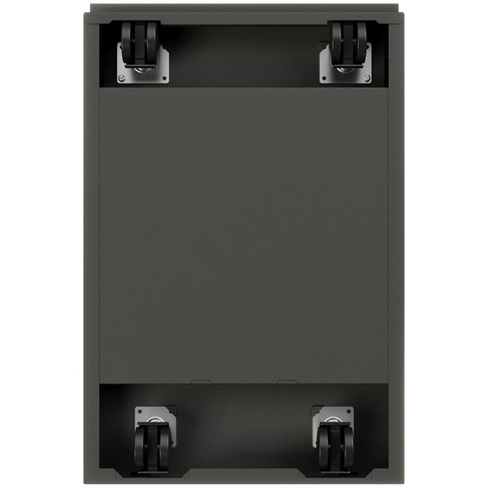 Hirsh 20-in Deep Mobile Pedestal File 2-Drawer Box/File Full Width Pull Charcoal