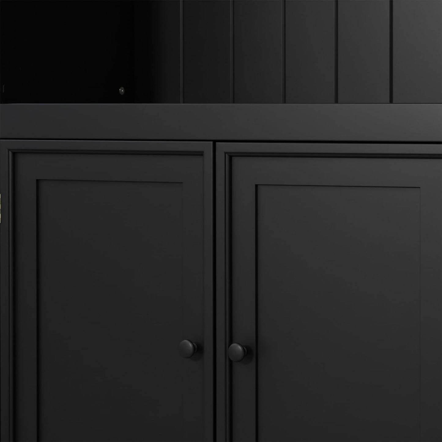 Merax Black Narrow Bookshelf 35" Wide 79" MDF Tall Bookcase Collection Books Storage Cabinet with Adjustable 5 Colors Ceiling Light for Living Room, Home Office, Studio
