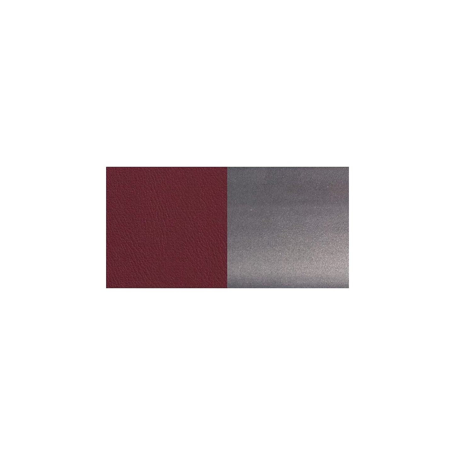 Flash Furniture HERCULES Series Clear Coated Ladder Back Metal Restaurant Chair - Burgundy Vinyl Seat
