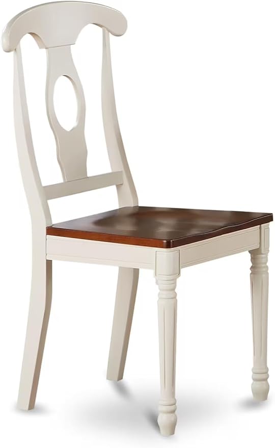 East West Furniture KEC-WHI-W Kenley Kitchen Dining Chairs