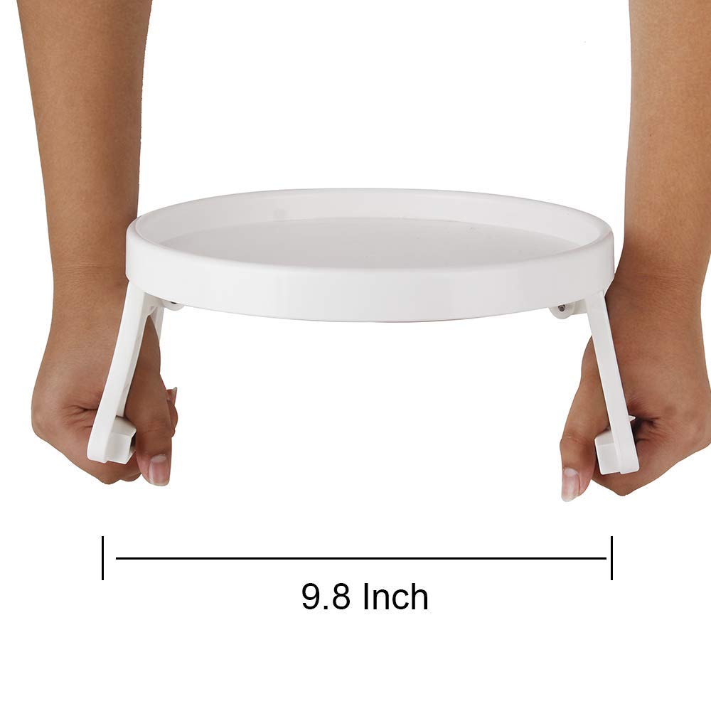 NDL Sofa Armrest Clip Table – No-Slip Couch Tray for Drinks, Snacks, Remote, Gamepads, Adjustable Armchair Table for Living Room, Bedroom, Dorm – Fits Most Armrests