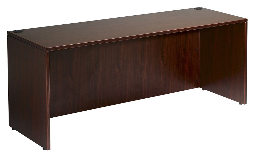 Boss Office Products Desk Shell 71 in Wide x 36 in Deep in Mahogany (N101-M)