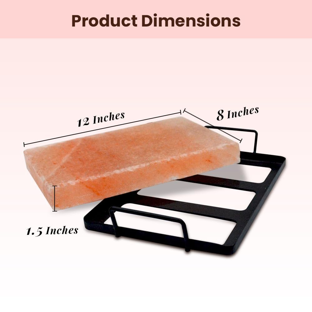 Premium 12x8x1.5 Inch Himalayan Salt Tiles (Plate) for BBQ & Grilling ā Natural Salt Block with Tray and Box for Easy Storage, Ideal for Outdoor Cooking, Searing, and Flavor Infusion 11 Lbs