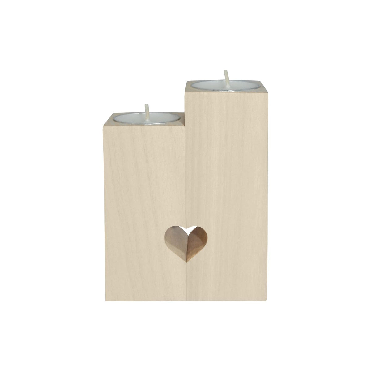 pnyoin Haunted Halloween Castle Night Candle Holders Gift for Women Wooden Heart Candlestick Personalized Christmas Birthday Graduation Friendship Gifts Home Wedding Dinning Party Decorative