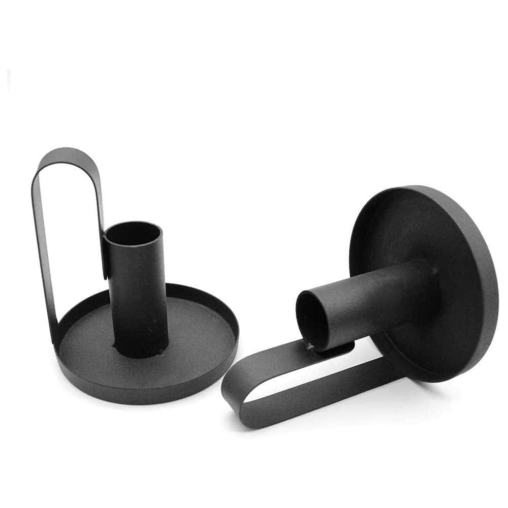 Candle Sconces Wrought Iron Candle Holder Black Candlestick Holders Candle Holders for Wedding, Dinner, Party Decoration Candle Holder