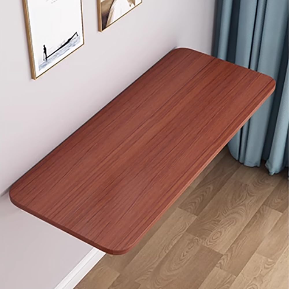 Wall Mounted Folding Table Floating Table Adjustable Steel Bracket,(Wall Mounted Folding Desk - Space Saving 48" x 20" Murphy Table for Home Office, Laundry, Kitchen, Bar - Versatile and St