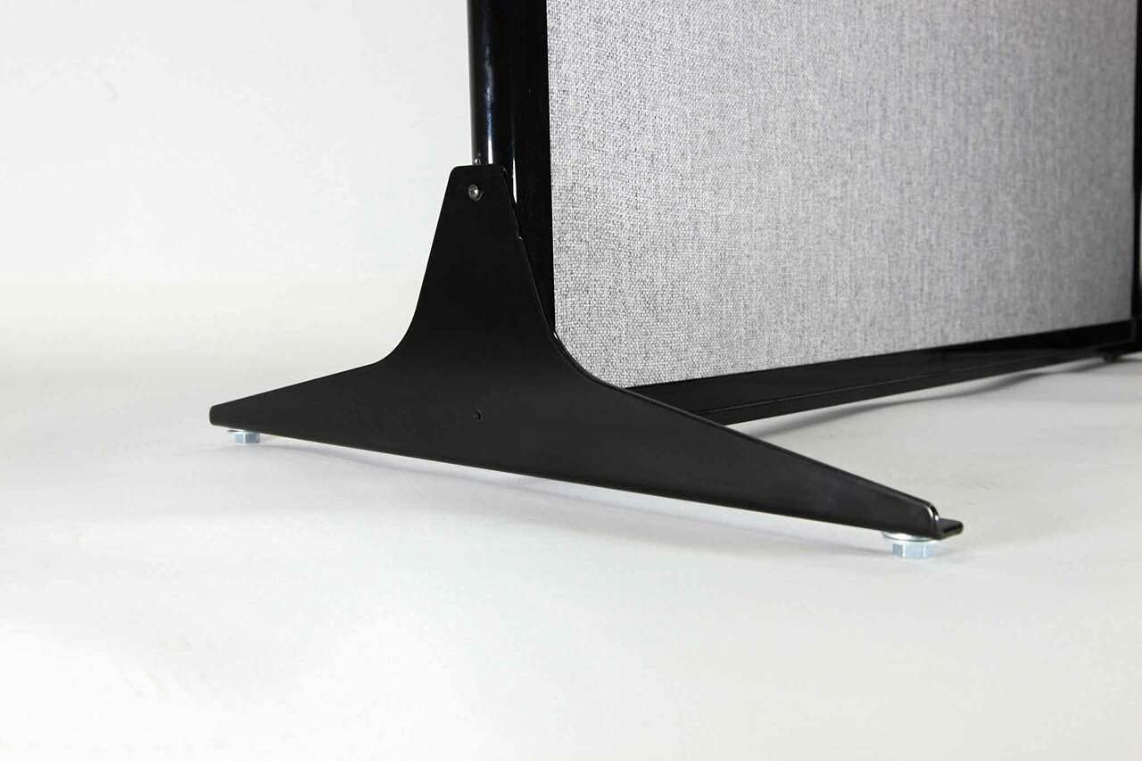 Versare Workstation Partition | Portable Wall Divider | Modern Office Cubicle | Free Standing Privacy Screen | Flexible Work Space | 66" x 70" Blue Spruce Fabric Panels