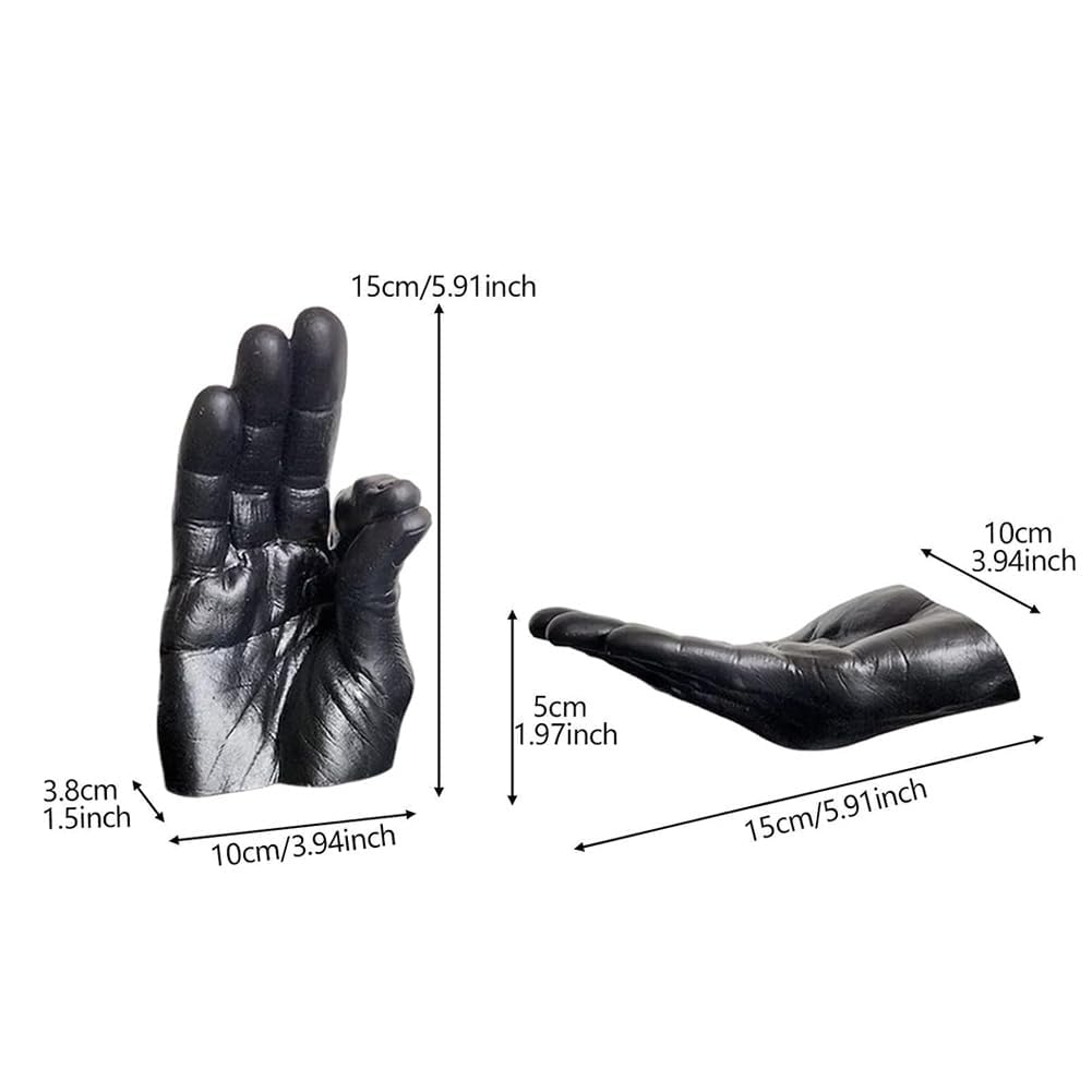 Hand Incense Holder for Sticks, Incense Burner Ash Catcher, Hand-Shaped Incense Burner Stand, for Meditation and Decoration (White)