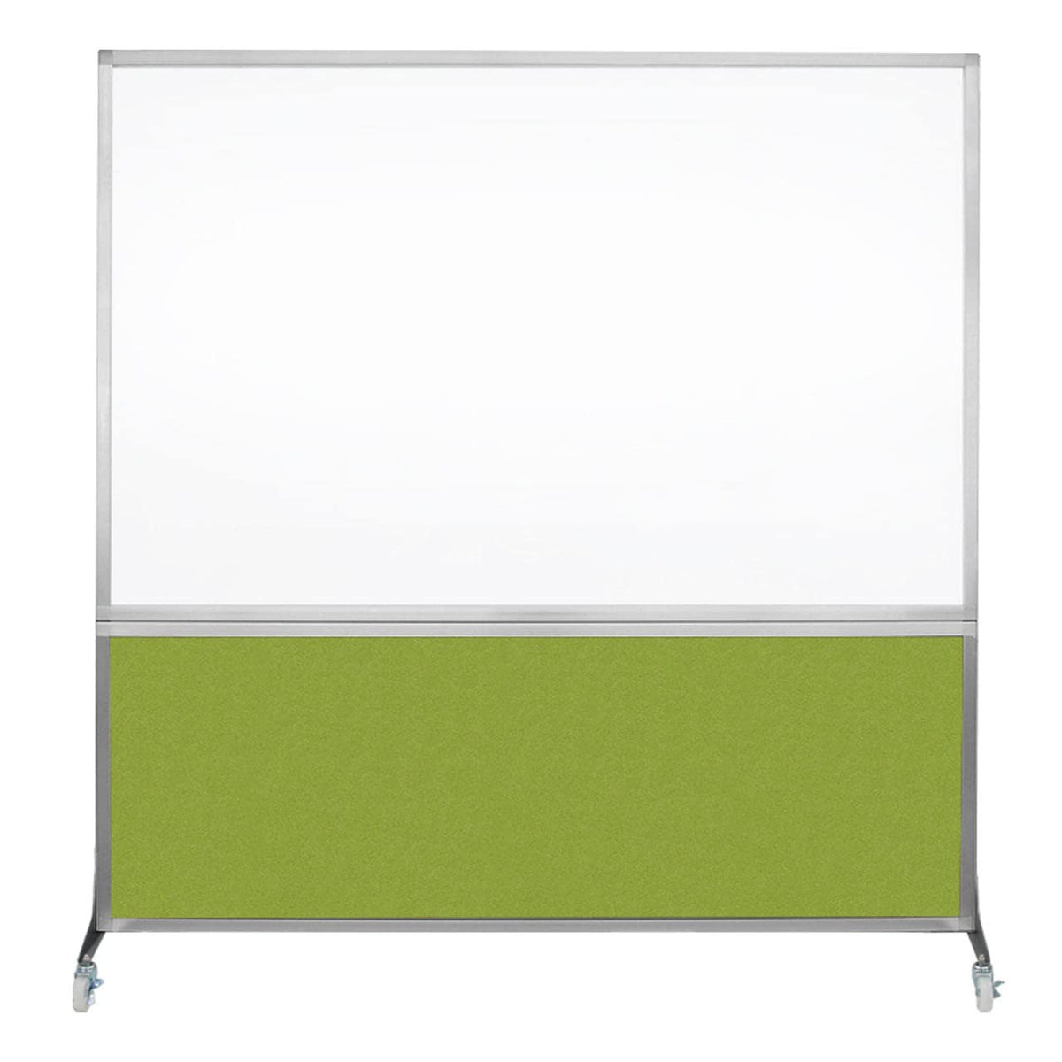DivideWrite Mobile Whiteboard | Double Sided Dry Erase Board | Portable Office Cubicle Partition | Display for Classrooms, Conference Rooms, Meeting Areas and More | Royal Blue 4' Wide X 6' Tall