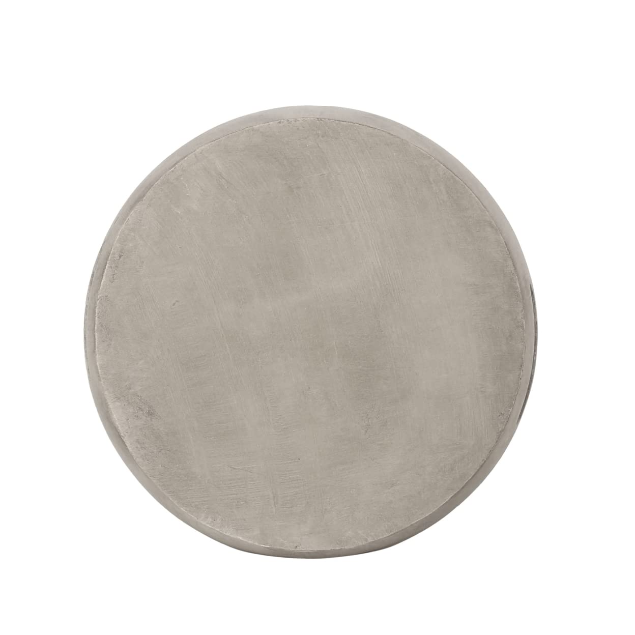 Christopher Knight Home Ronald Outdoor Contemporary Lightweight Accent Side Table, Concrete Finish