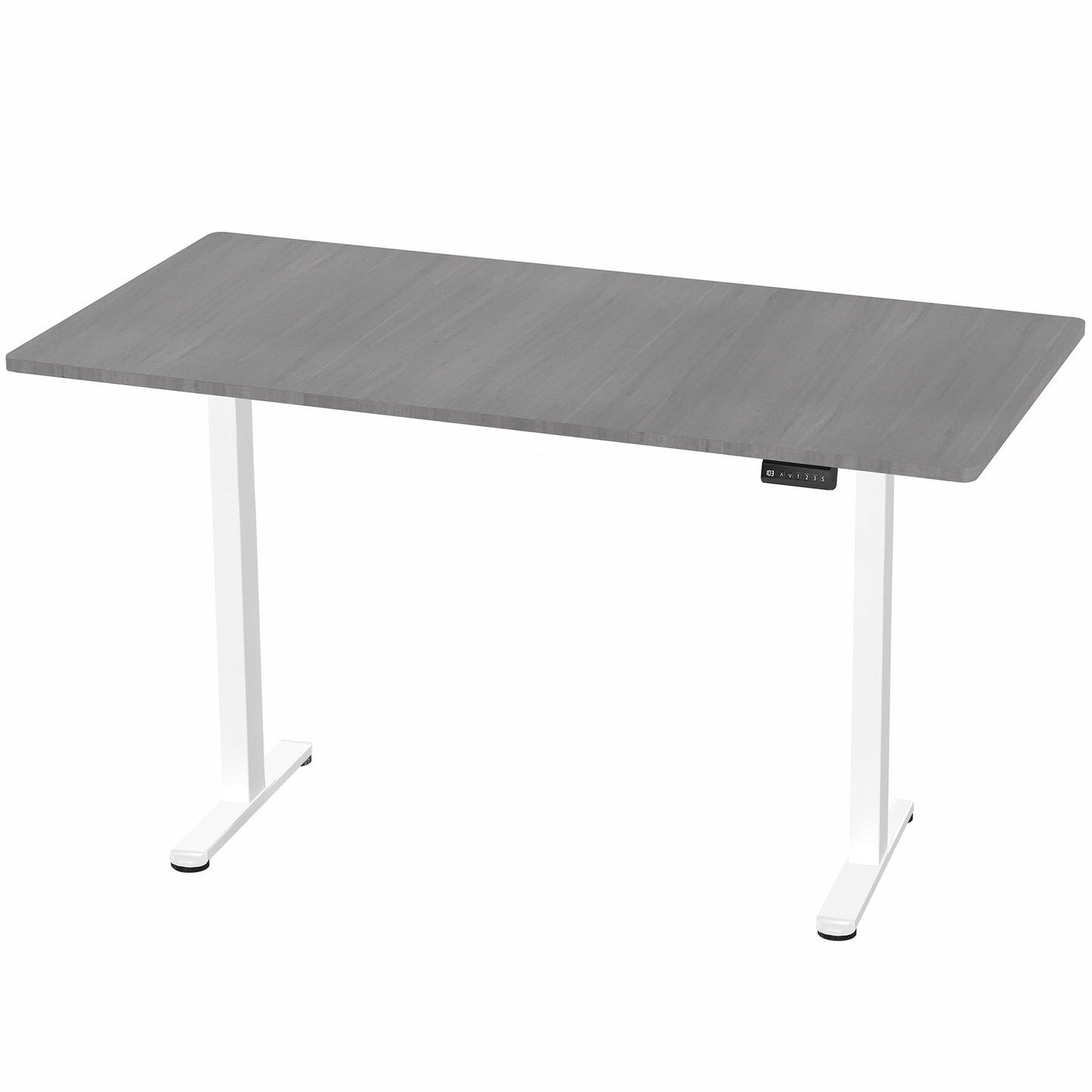 VIVO Electric 71 x 36 inch Standing Desk, Dual Motor Memory Controller Height Adjustment, E2B Series, Dark Gray Top White Frame, DESK-KIT-E2W7G-36