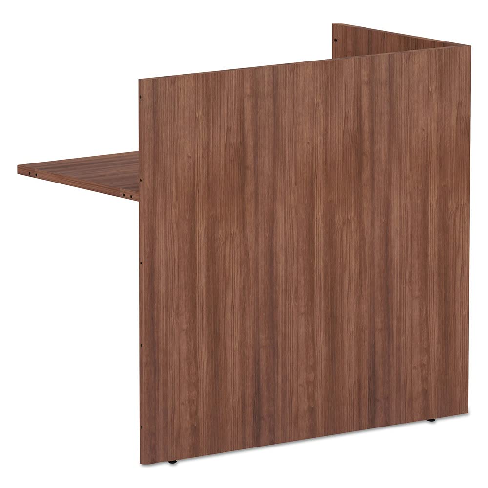 Alera Valencia Series Reversible Reception Return, 44 1/8w x 23 5/6d x 41 1/2h, Modern Walnut