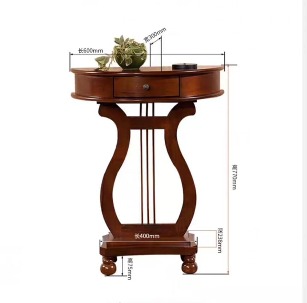 Sofa Tables Modern Wooden Console Table,Modern Wooden Semi Circular Console Table with Rectangular Base Wall Accent Table for Small Spaces Side Table for Hallway Entryway Table with Semi Cir