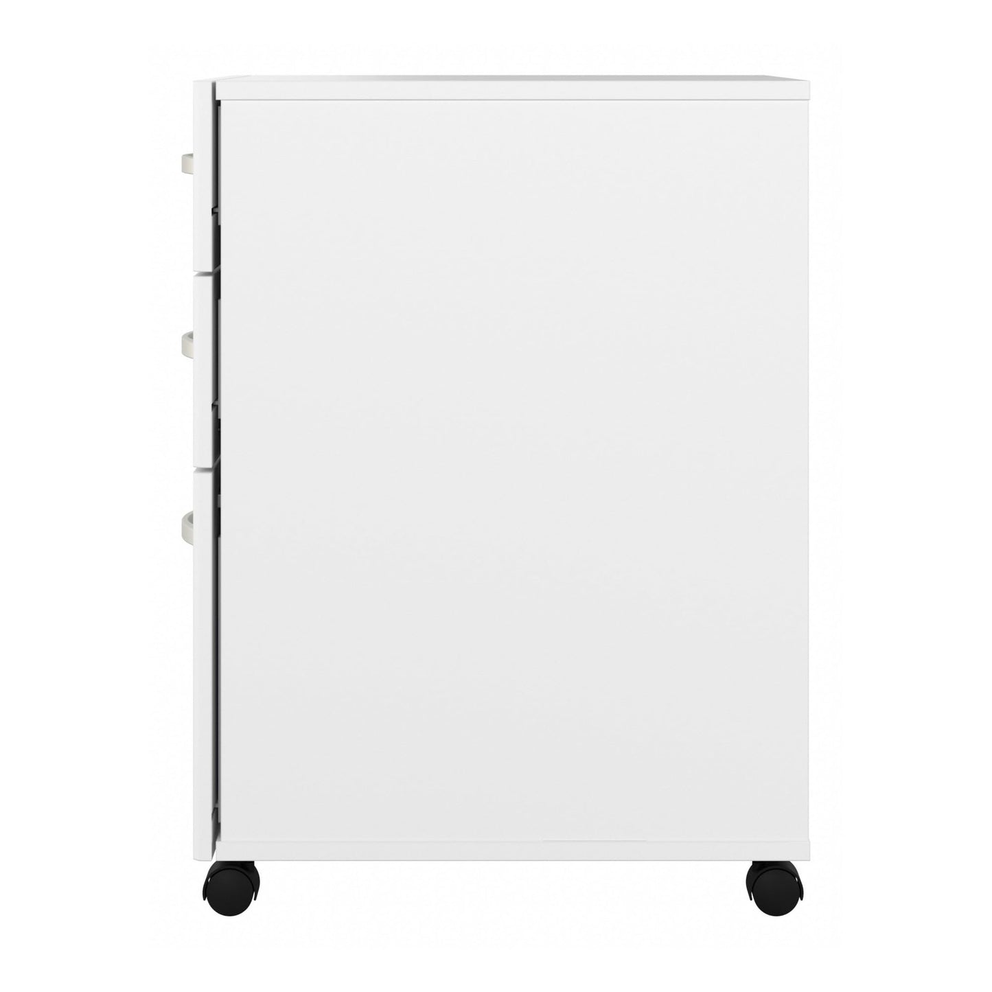 Bush Business Furniture Studio C 3 Drawer Mobile File Cabinet in White | Assembled Office Storage Unit for Home or Commercial Spaces