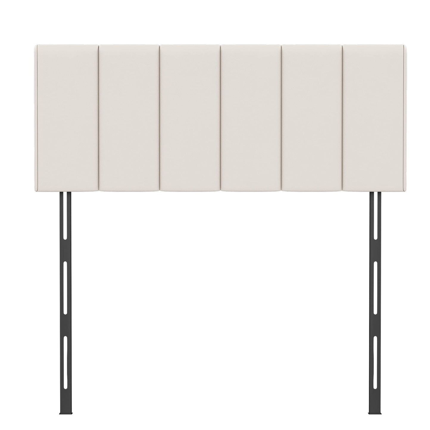 HAOBO Home Upholstered Headboards Foldable Queen/Full Faux Leather Panels with Height Adjustments-White