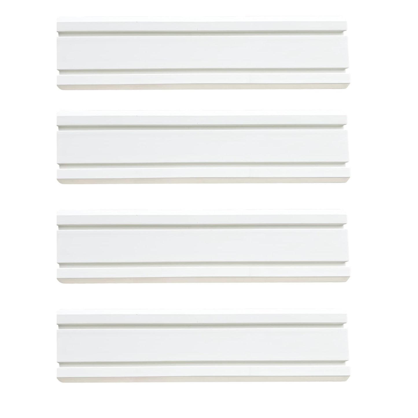 ATOOLA Slatwall Panels 6" x 24", 4-Pack Slatwall Board, PVC Slat Wall Paneling, Heavy Duty Garage Wall Organizer