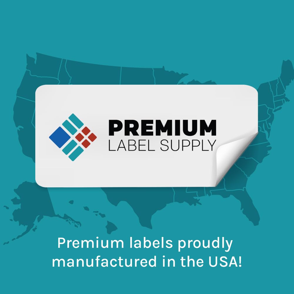 Premium Label Supply Glossy White Sticker Round Labels – 3" Circle – (6 per Sheet) (Glossy White for Inkjet Only, 60 Labels)