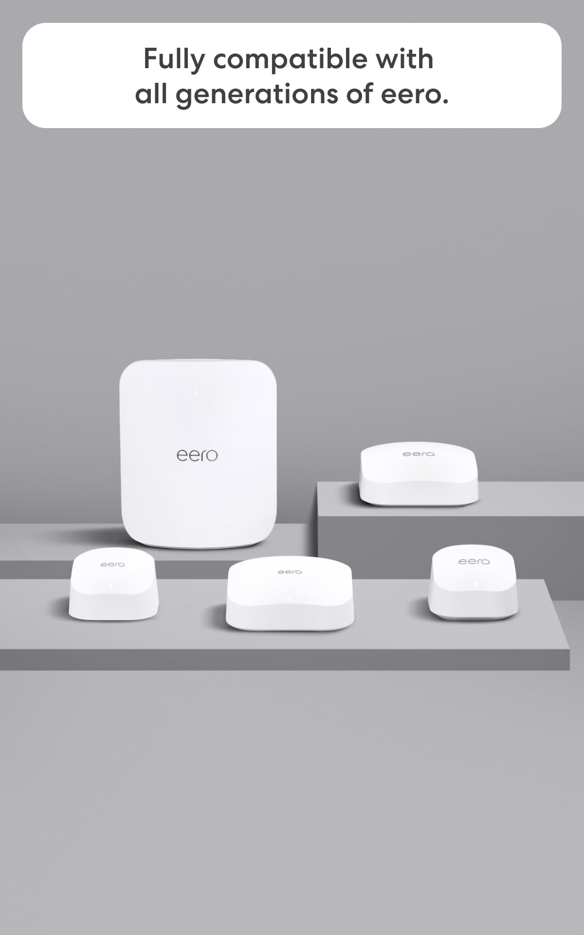 Amazon eero 7 dual-band mesh Wi-Fi 7 router (newest model) - Supports internet plans up to 2.5 Gbps, Coverage up to 2,000 sq. ft., 1-pack