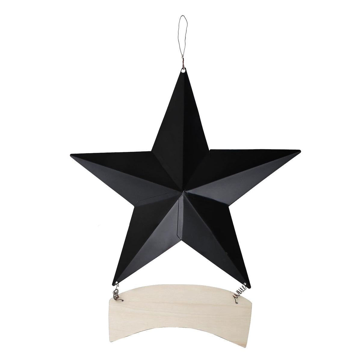 Linfevisi 12 Inch Barn Star Wall Decor Outdoor Patriotic Decorations Hanging Metal Stars American Flag 4th of July Memorial Day Texas Star Wall Art for Western Country Farmhouse Home(B)