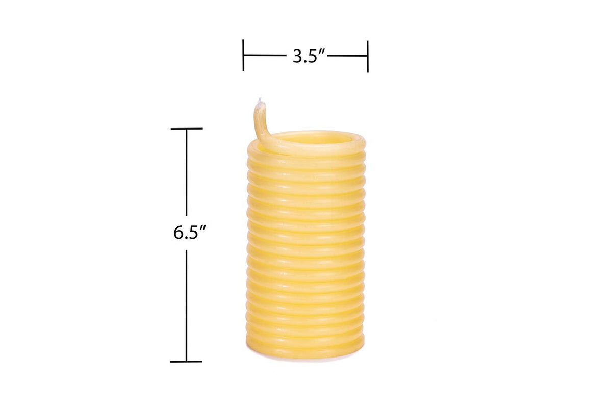 Candle by the Hour 80-Hour Refill, Eco-friendly Natural Beeswax with Cotton Wick