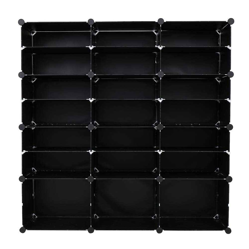 BILEK Shoe Rack Storage Organizer 7 Tier Shoe Storage Cabinet 48 Pair Portable Hidden Shoe Rack for Closet Hallway Bedroom Entryway,White(48" x 12" x 48")