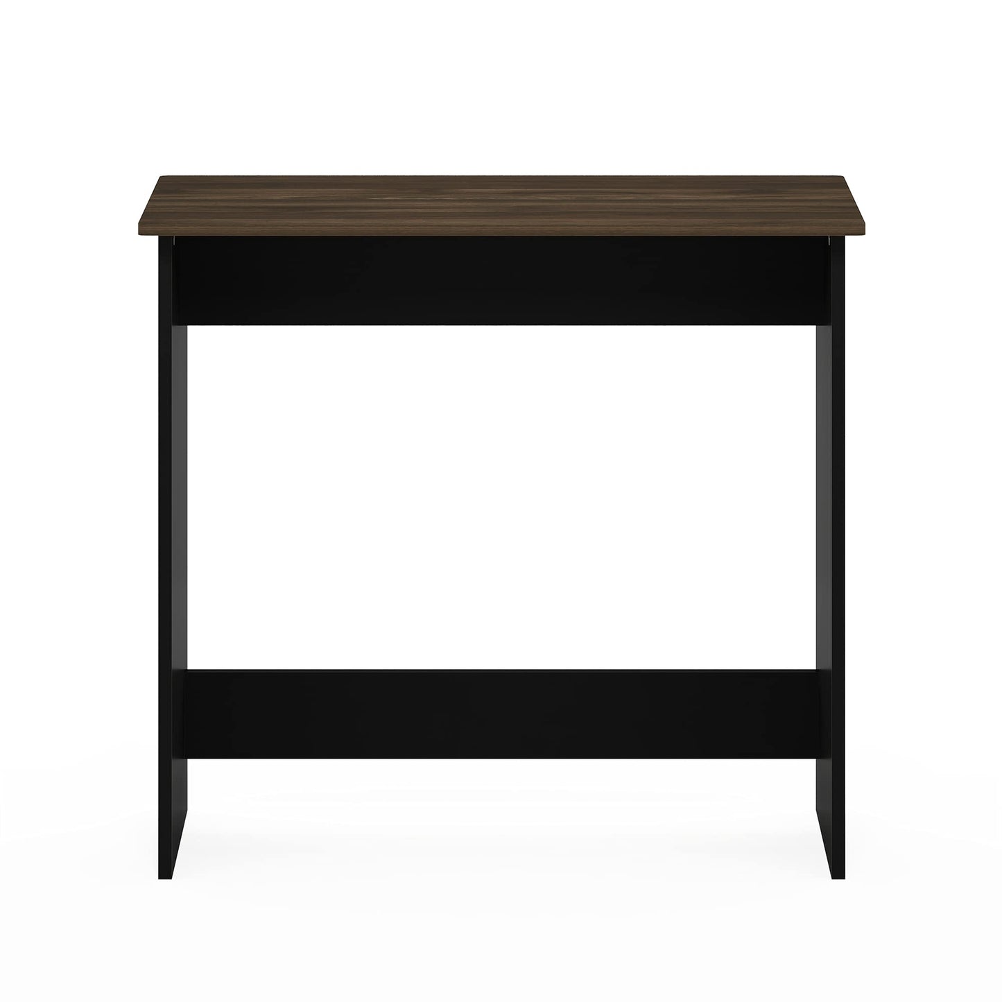 Furinno Simplistic 31-Inch Rustic Brown Computer Desk, Small Office Desk, Rectangular Home Office Desk with Drawers, Gaming Desk for Home Office, Bedroom, Study Room, Brown Walnut