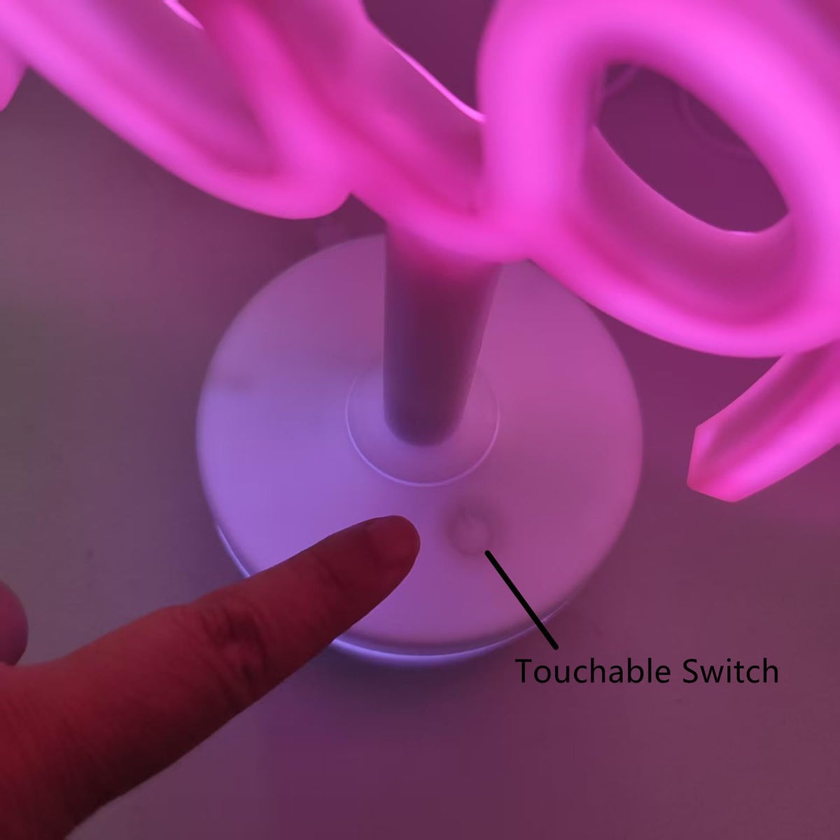 Dog Paw Neon Sign Lamp with Standable Base and Touchable Switch, USB or 5 AA Battery Powered LED Custom Neon Dog Signs for Bedroom Wall and Room Decor, Man Cave Party, Birthday Christmas Gift