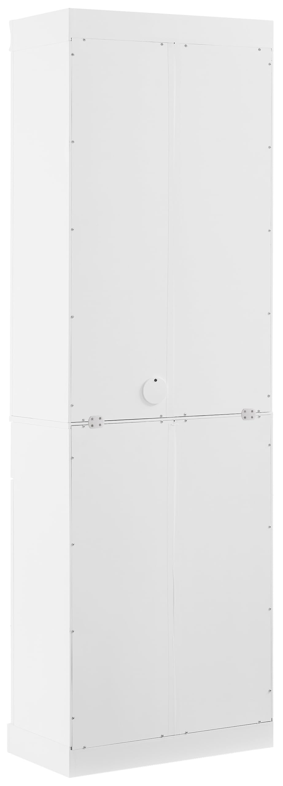 Crosley Furniture Stanton Storage Bookcase, Bookshelf Cabinet with Shelves, Kitchen and Living Room, White