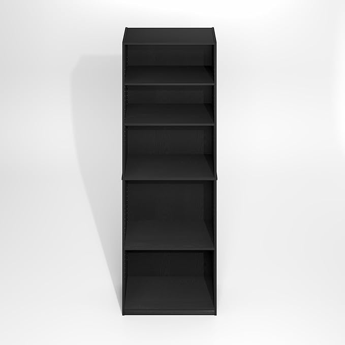 Furinno Jaya Simply Book Shelf, 5-Tier Bookshelf, Bookcase