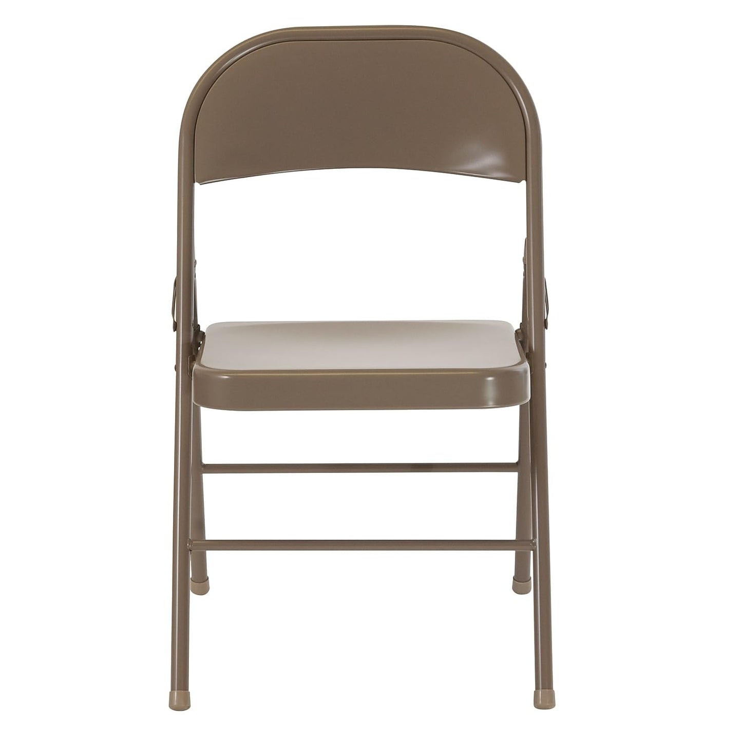 Flash Furniture 2 Pack HERCULES Series Double Braced Beige Metal Folding Chair