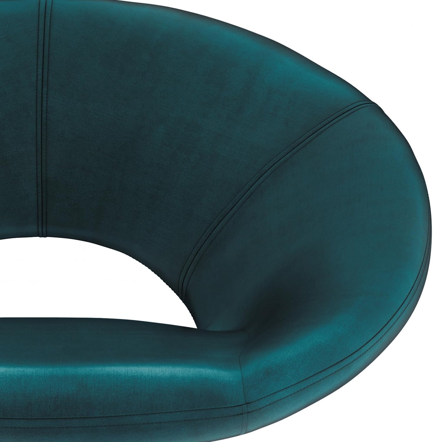 SIMPLIHOME Barrett 24 inch Wide Mid Century Modern Accent Chair in Teal Velvet Fabric for the living and family room