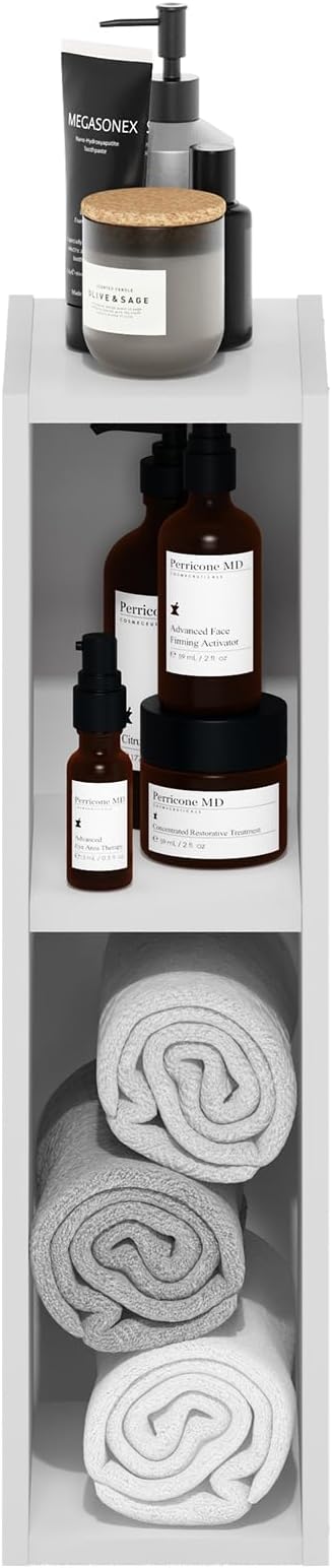 Furinno Fulda Book Shelf, 2-Tier Narrow Bookshelf, Bookcase