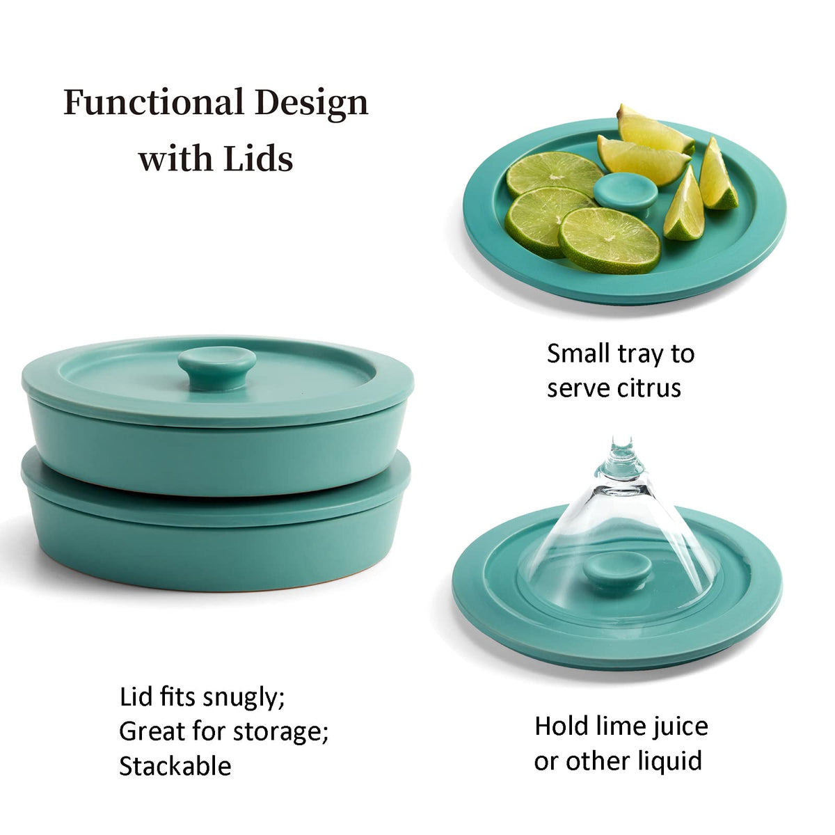 Margarita Salt Rimmer Set of 2 with Lids (Made of Ceramic) Home Bar Accessories Margarita Gift Bartender Kit, Salt Sugar Glass Rimmer for Cocktails, St Patricks Day Accessories Decorations