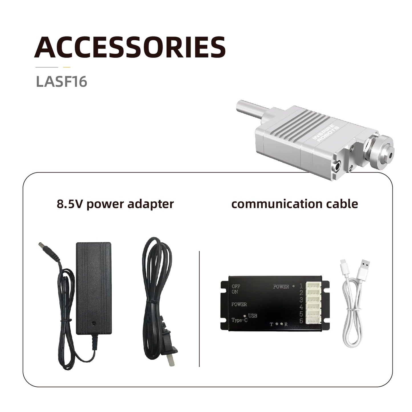 High Precision Micro Linear Servo Actuator with Force Control Sensor,Stroke 16mm,Force 12.6lbs(56N), Speed 26mm/s | for Robotics,Industrial Automation,Medical and Healthcare Equipment|LASF16-034D