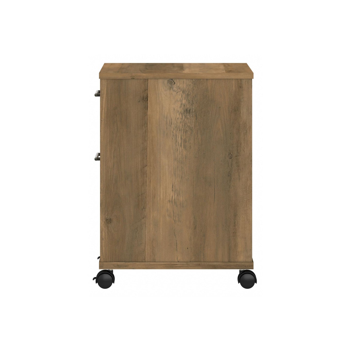 Bush Furniture Key West 2 Drawer Rolling File Cabinet in Reclaimed Pine Mobile Organization for Home Office Small Under Desk Storage on Wheels