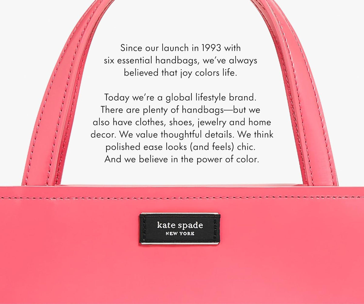 kate spade new york Faux Leather Pen and Pencil Case, Small Pouch for Office Organization for Women with Zipper Closure (Lexington Dot)