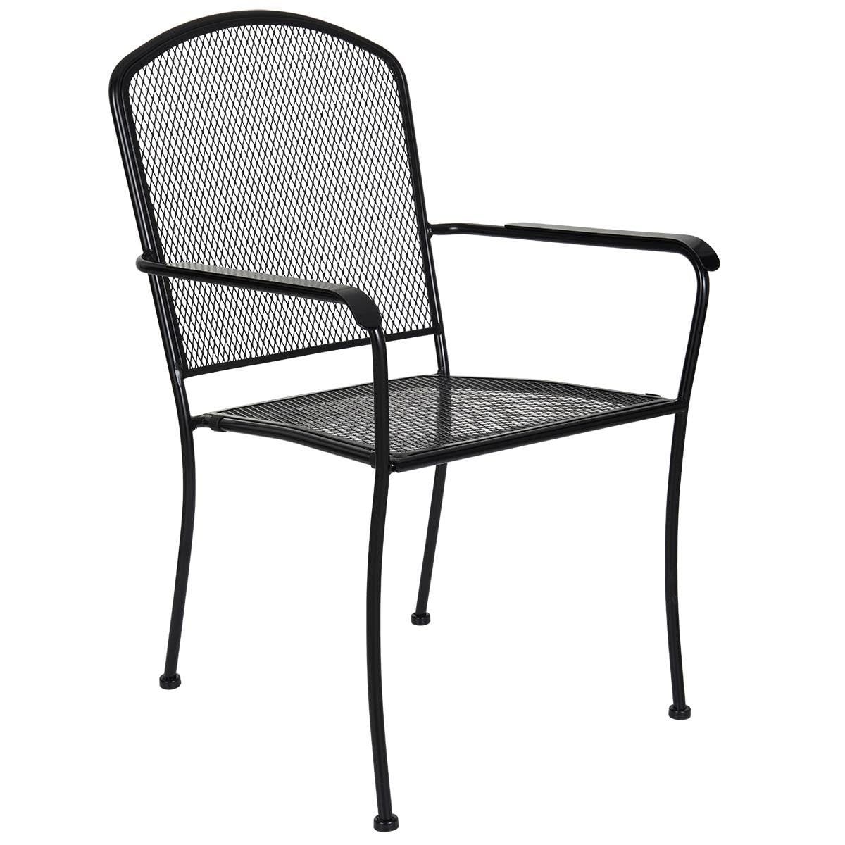 FSE Mesh Wrought Iron Patio Chair