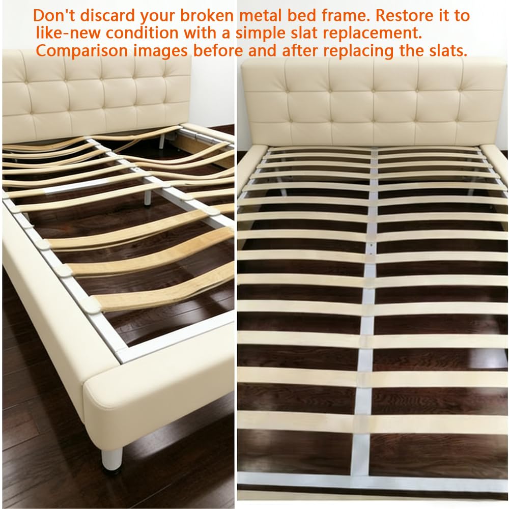 VIFANS Replacement Slats for Curved Bed Frame Support and Sofa Support System (39.3" x 2.08" x 0.33"/10 Pack)