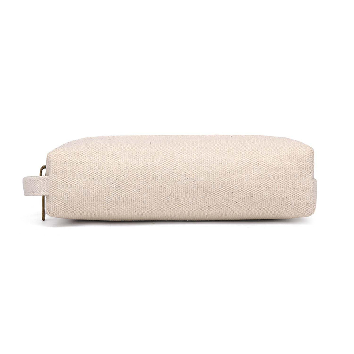 YONBEN Pencil Case Soft Cotton Canvas Pencil Pouch Bag for Easy Carry Stylish and Durable for Pens and Pencils (Beige)