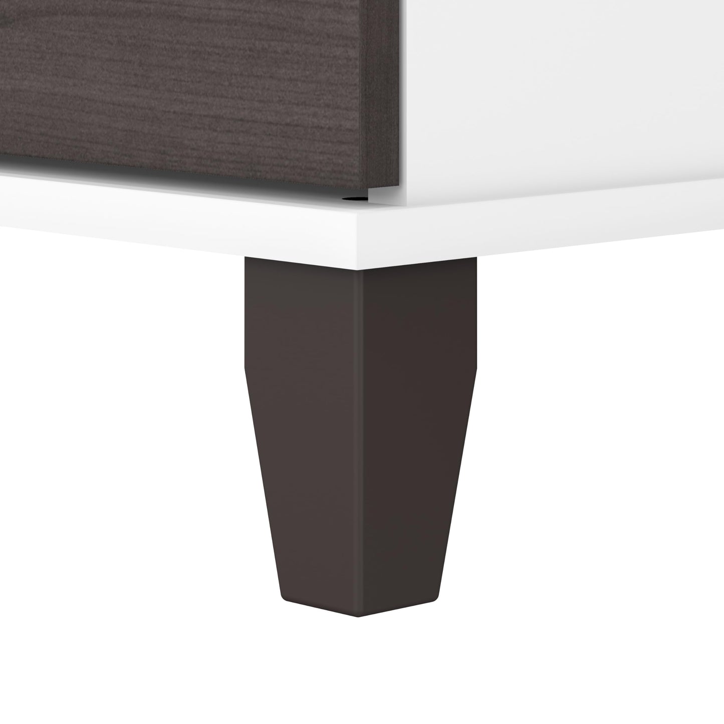 Bush Home 72-inch Home Office Desk with Drawers, Large Computer Table for Personal Workspace, Somerset Collection, White and Storm Gray