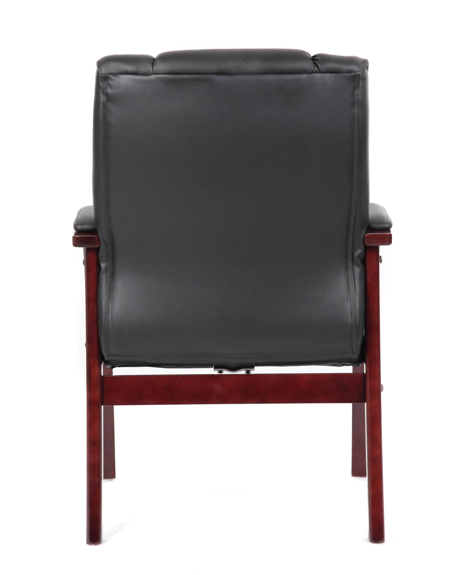 Boss Office Products Mid Back Wood Finished Guest Chair, Mahogany (B8999-M)