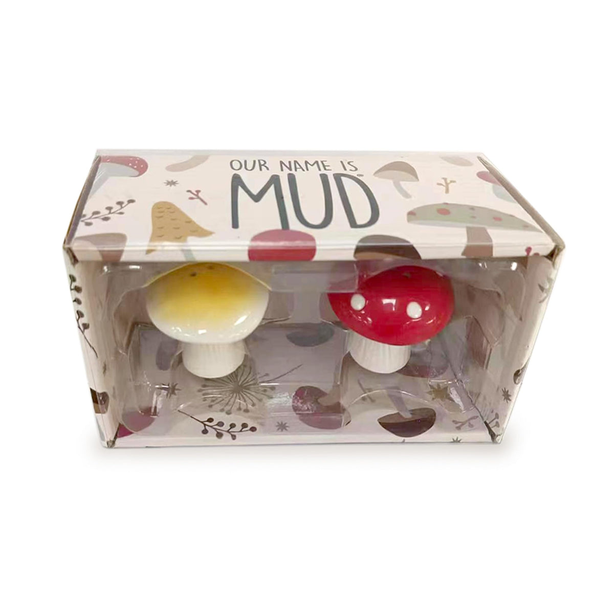 Enesco Our Name is Mud Mushrooms Sculpted Salt and Pepper Shaker Set, 2.17 Inch, Multicolor