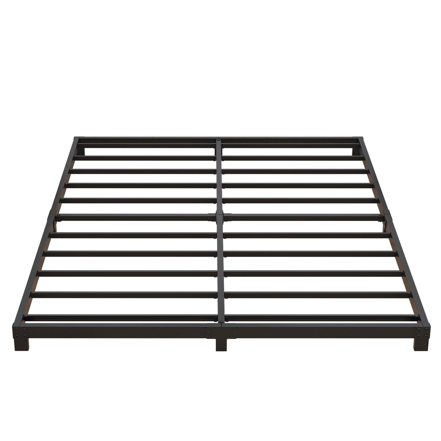 Nailsong 3 Inch Bed Frame Full Low Profile, Full Size Metal Bed Frame No Box Spring Needed, Heavy Duty Metal, Easy Assembly, Black