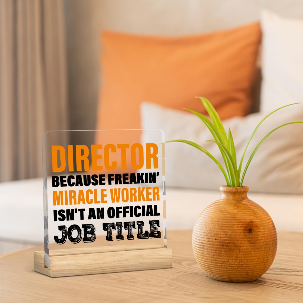 Director Gifts for Women Men Thank You Appreciation Birthday Chirstmas Gifts for Movie Maker Director Clear Acrylic Decor Sign for Home Office Desk Table Shelf 4X4 Inch Acrylic1707