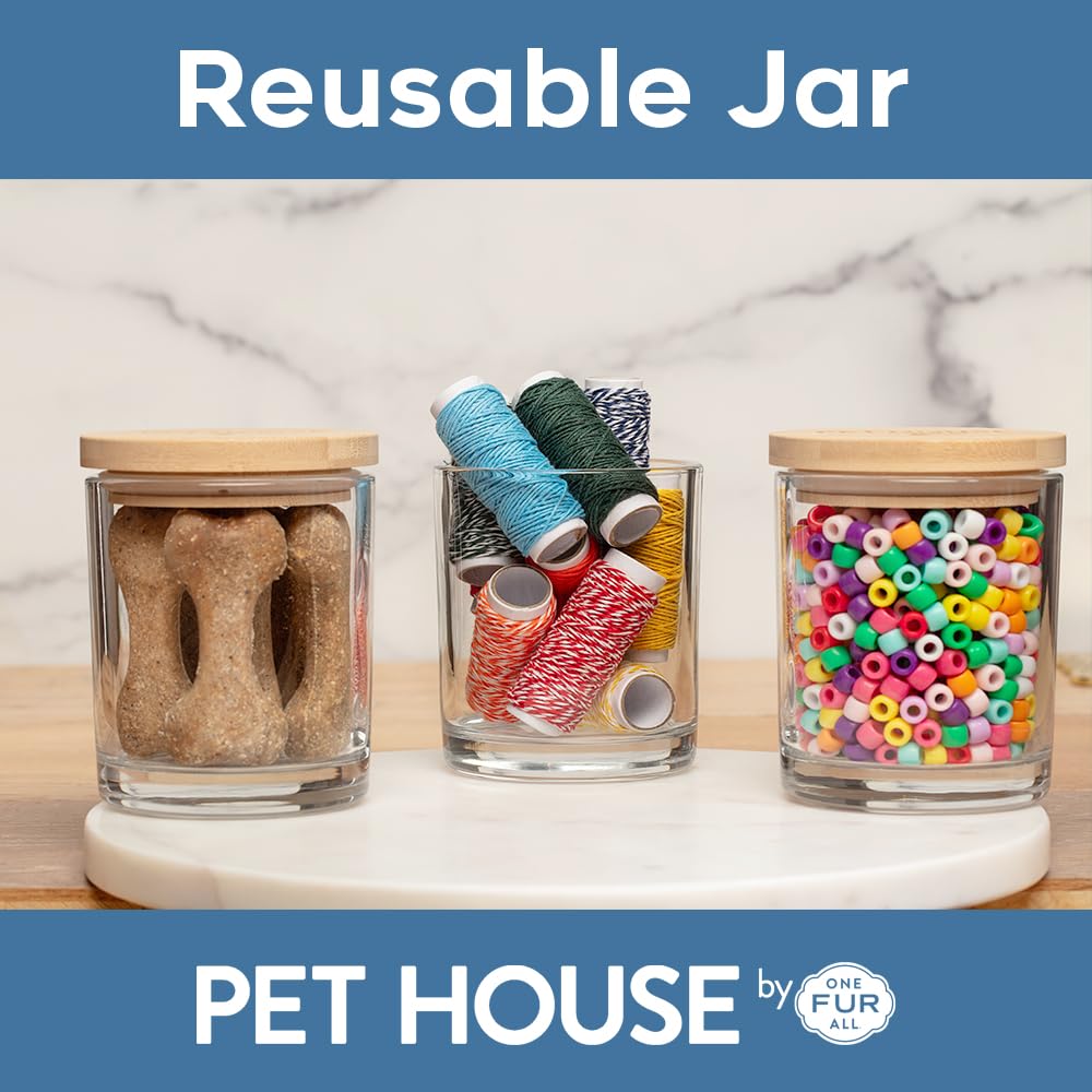 Pet House Candles Plant Based Cookie Scented Candle Clean Burning, Long Lasting for Home, Snowfall