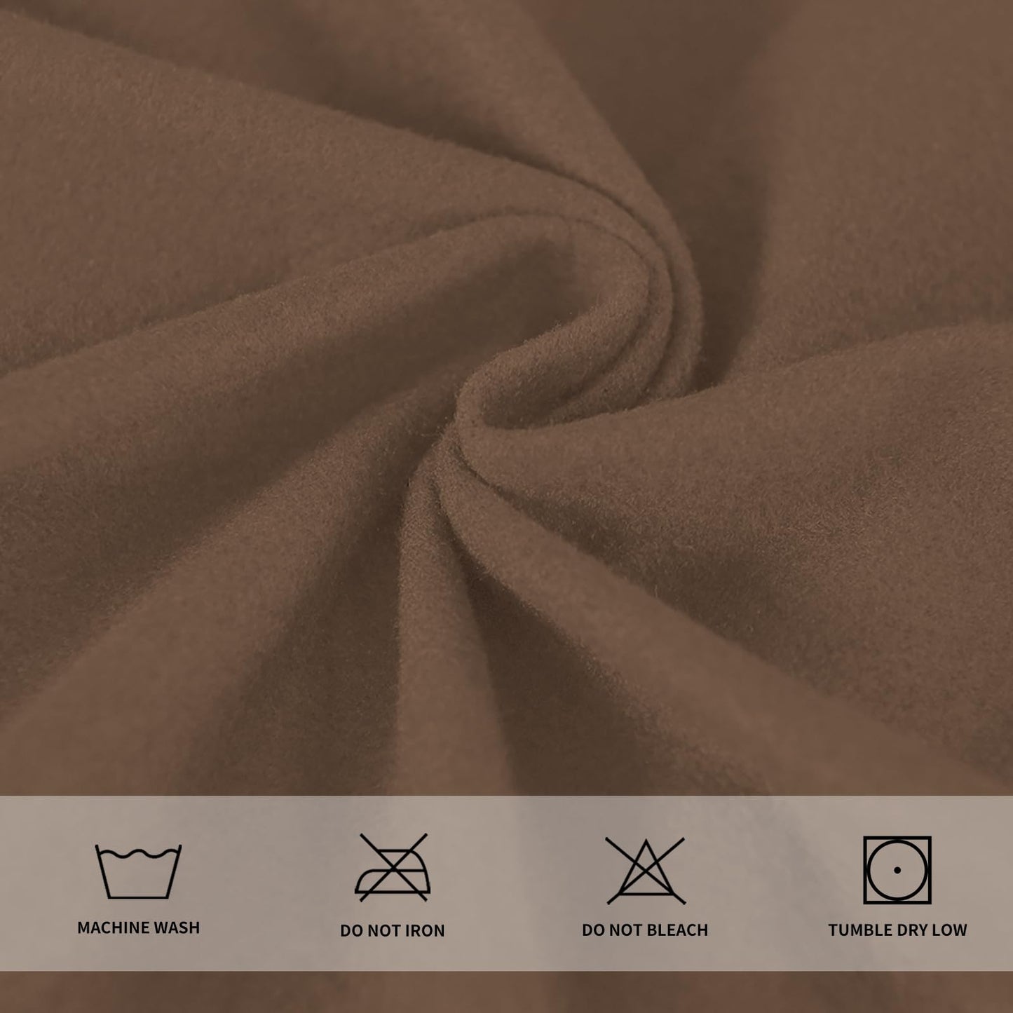 Easy-Going 7 Pieces Stretch Couch Cover Washable Sofa Cover Set for 3 Backrest and Seat Cushion Couch Anti-Slip Sofa Slipcover Furniture Protector with Elastic Bottom (Large, Brown)