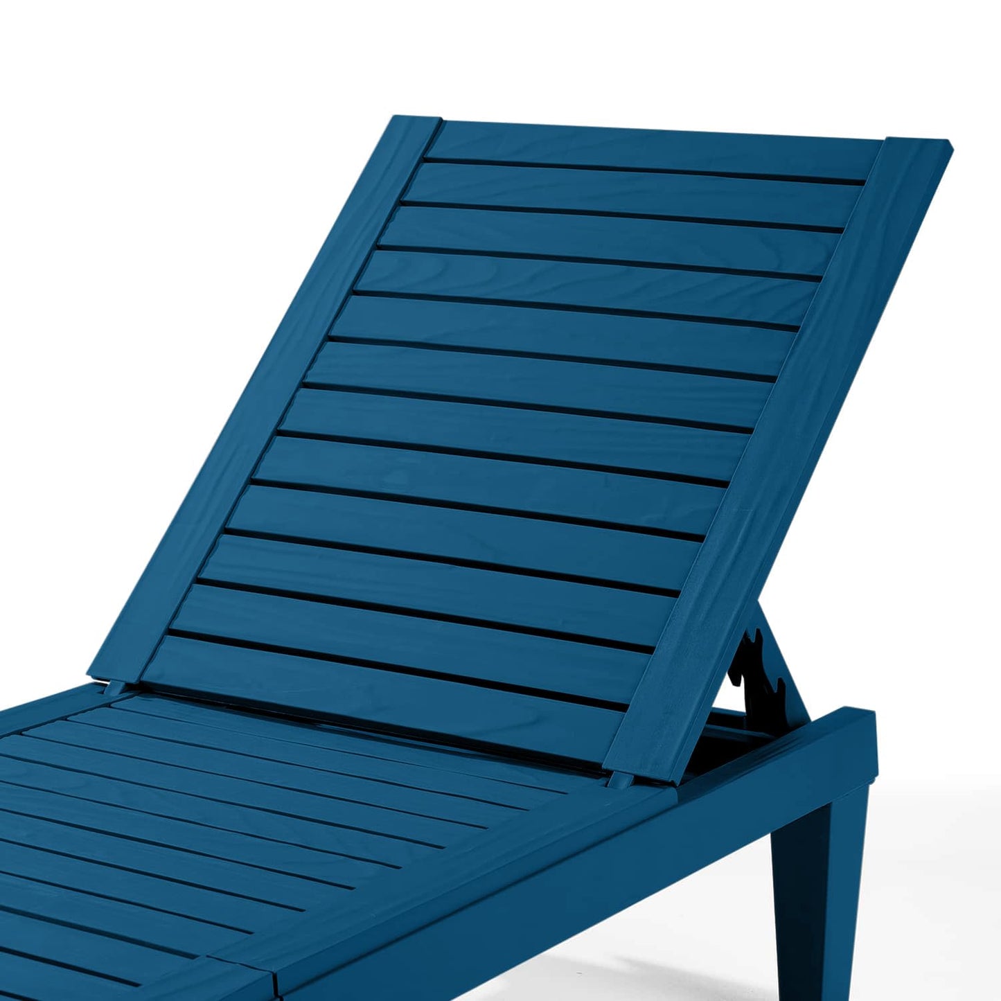 Nestl Sun Tanning Chair - Blue Chaise Lounge Chair Outdoor, Lightweight Pool Lounge Chairs Set of 2, Adjustable 5-Position Reclining Lawn Chair, Waterproof Beach Outdoor Lounge Chairs